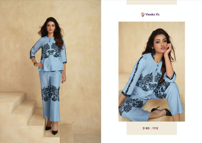 Vamika Nx Saraa Ladies Top With Bottom Western Catalog
